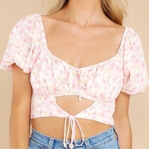 Red Dress Boutique Floral Crop Top